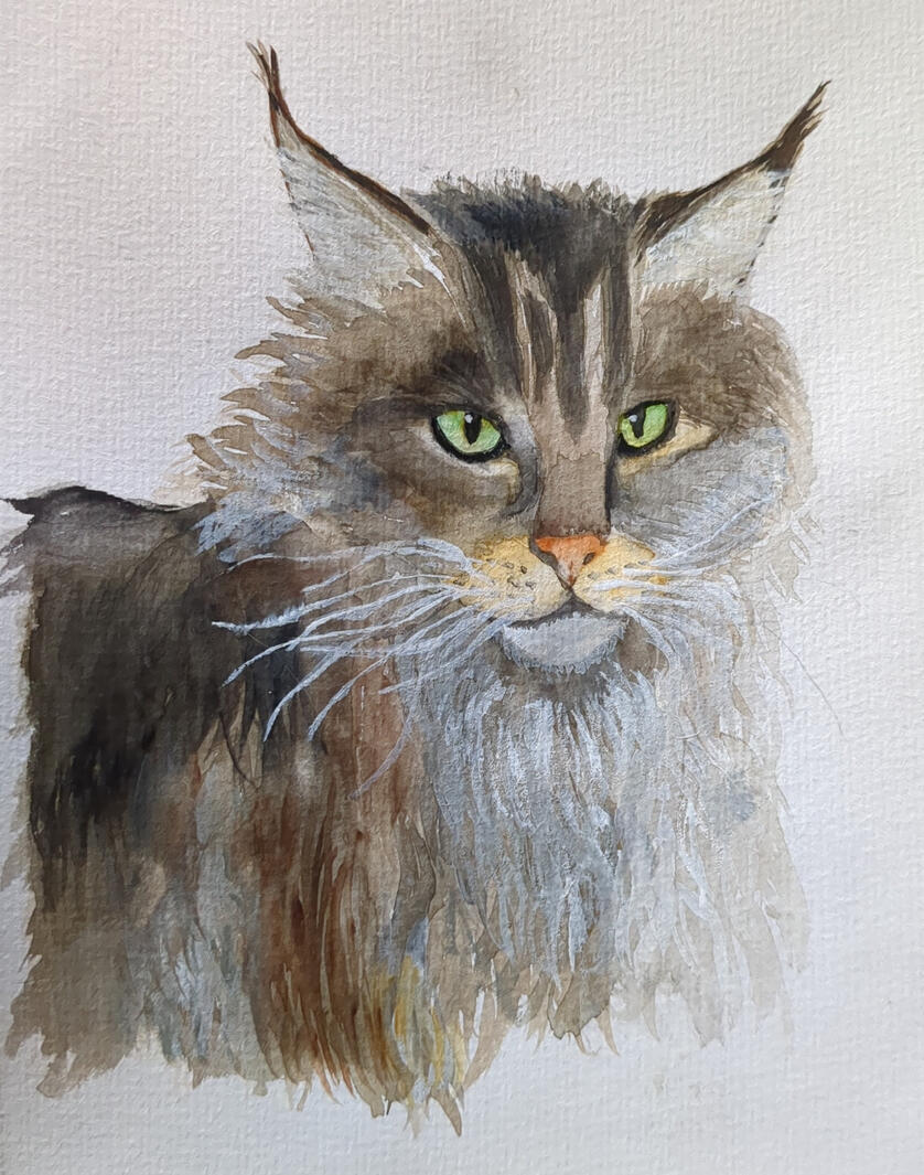 Yukon, Aquarell + Gouache, 14,8 x 21 cm (A5)